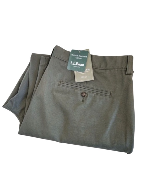 L.L. Bean Other - L.L. BEAN NWT Natural Fit Chino Pants in Olive Green Size 37 x 36 — NWT
